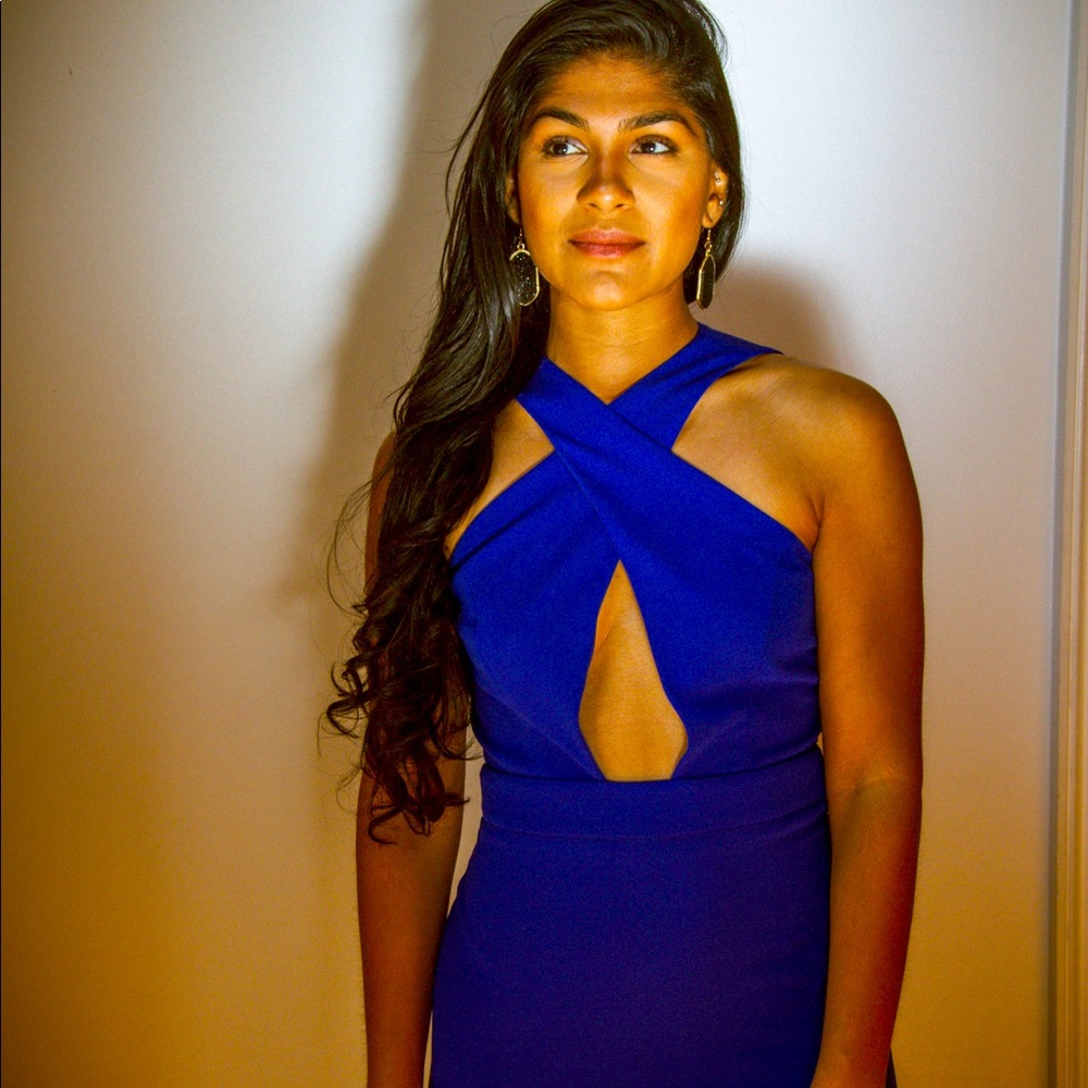 Blue dress